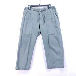 Vintage Y2K Patagonia Rhythm Green Wide Leg Cargo Outdoors Hiking Pants Size M